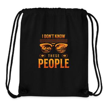 Ich kenne diese Leute nicht Familienausflug Urlaubsmodus - Stanley/Stella recycelter Gym Bag - Schwarz - Vorne