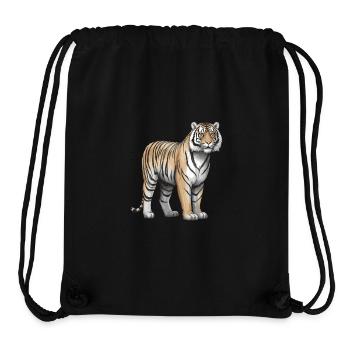 Tiger Animal - Stanley/Stella Recycled Gym Bag - black - Front