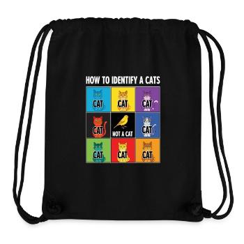 Katzen-Identifizierungs-Guide - Stanley/Stella recycelter Gym Bag - Schwarz - Vorne