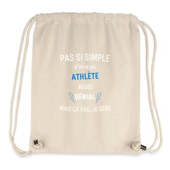 Großartiger Athlet - Stanley/Stella recycelter Gym Bag - Naturweiß - Vorne