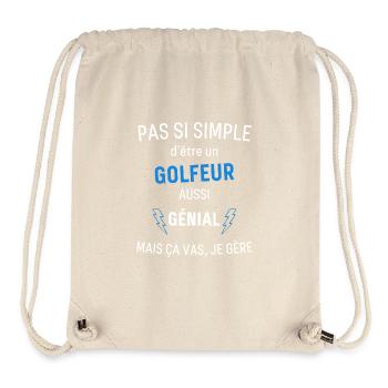 Großartiger Golfer - Stanley/Stella recycelter Gym Bag - Naturweiß - Vorne