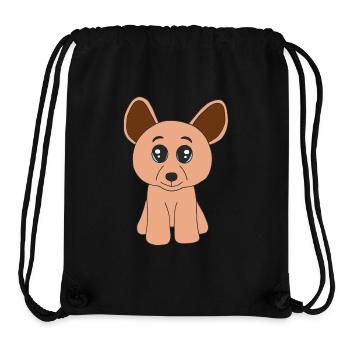 Kleiner goldiger Hund/Chihuahua - Stanley/Stella recycelter Gym Bag - Schwarz - Vorne