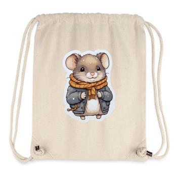 Mouse in cold season - Stanley/Stella Recycled Gym Bag - natural - Front