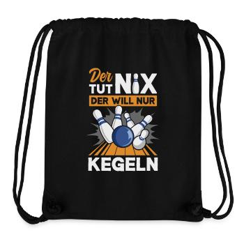 Kegeln Kegler Kegel Kegelbahn Kegeltour - Stanley/Stella recycelter Gym Bag - Schwarz - Vorne