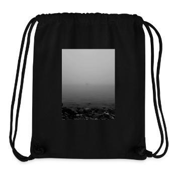 Segelboot im dichten Nebel mit Grauton - Stanley/Stella recycelter Gym Bag - Schwarz - Vorne