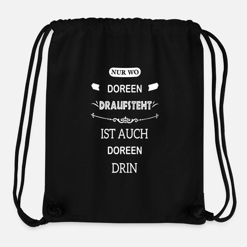 DOREEN - Stanley/Stella recycelter Gym Bag - Schwarz