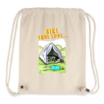 Bike True Love Camping - Stanley/Stella recycelter Gym Bag - Naturweiß - Vorne
