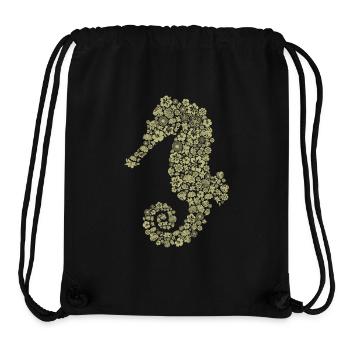 sea horse - Stanley/Stella recycelter Gym Bag - Schwarz - Vorne