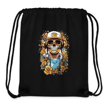 Golden Sugar Skull - Stanley/Stella Recycled Gym Bag - black - Front