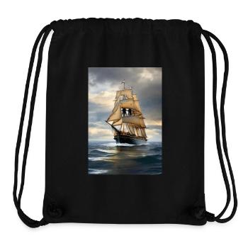 Sailing ship - Stanley/Stella Recycled Gym Bag - black - Front