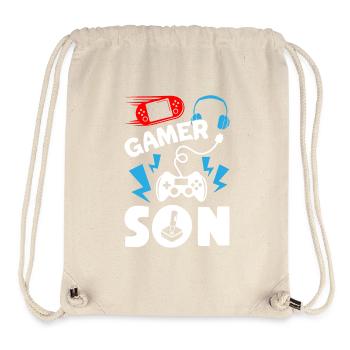 Fils de joueur - Sac à cordon recyclé Stanley/Stella - blanc naturel - Devant