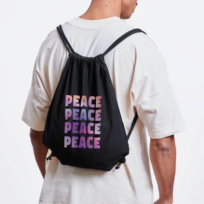 Peace vs. War Statement Christmas Stanley/Stella Recycled Gym Bag