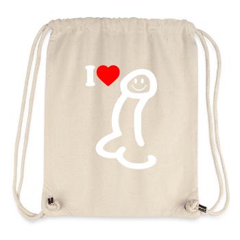 I love cock - Stanley/Stella Recycled Gym Bag - natural - Front