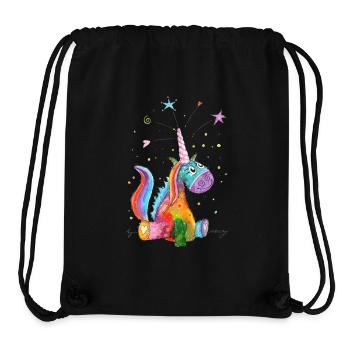Gute Laune Einhorn - Stanley/Stella recycelter Gym Bag - Schwarz - Vorne