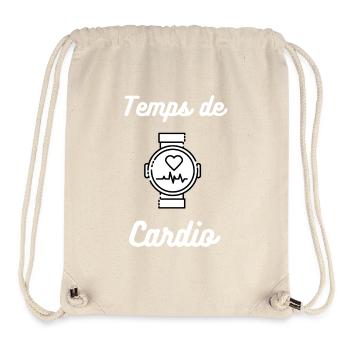 Temps de cardio : Cardio time - Sac à cordon recyclé Stanley/Stella - blanc naturel - Devant