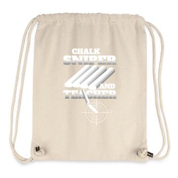 Kreide Scharfschütze und Lehrer - Stanley/Stella recycelter Gym Bag - Naturweiß - Vorne