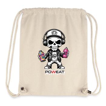 Sprayer Skull - Stanley/Stella recycelter Gym Bag - Naturweiß - Vorne