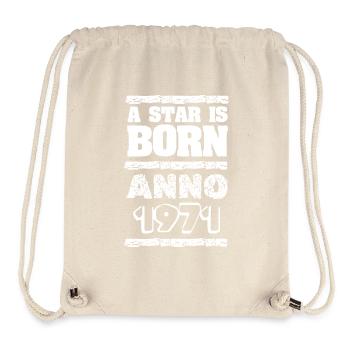 Born in 1971 - Stanley/Stella Recycled Gym Bag - natural - Front
