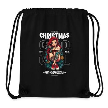 Merry Chrimas Girl - Stanley/Stella recycelter Gym Bag - Schwarz - Vorne