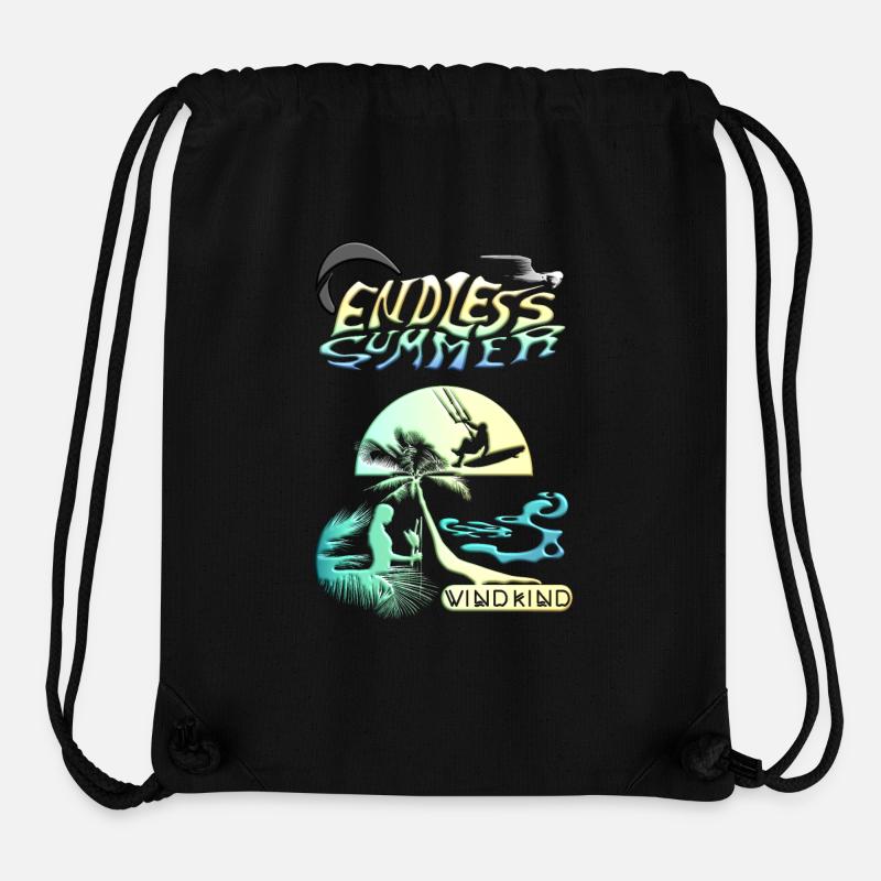 Endlos Sommer - Stanley/Stella recycelter Gym Bag - Schwarz