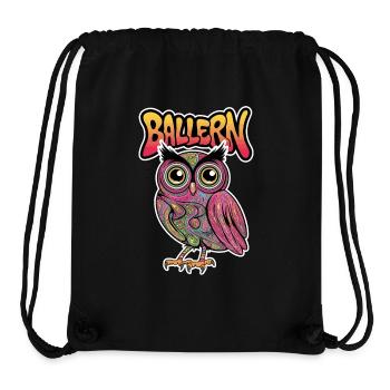 HIBOU TECHNO - Sac à cordon recyclé Stanley/Stella - noir - Devant