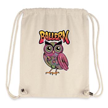 HIBOU TECHNO - Sac à cordon recyclé Stanley/Stella - blanc naturel - Devant