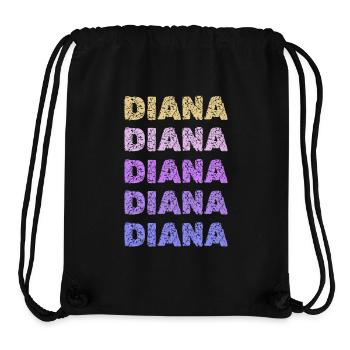 Diana Diana - Sac à cordon recyclé Stanley/Stella - noir - Devant