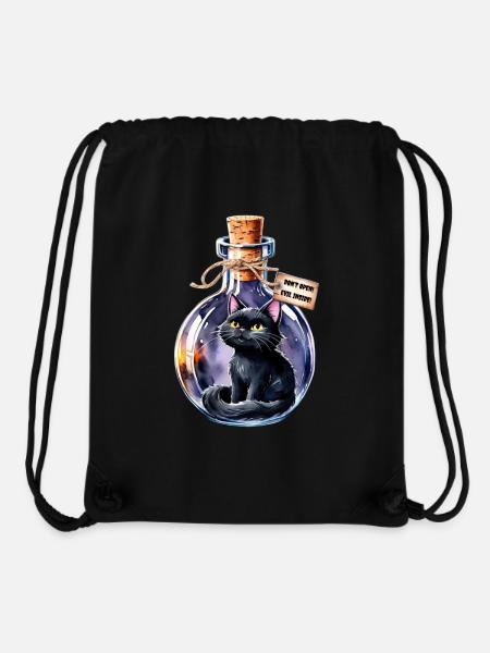 magische Katze - Stanley/Stella recycelter Gym Bag - Schwarz