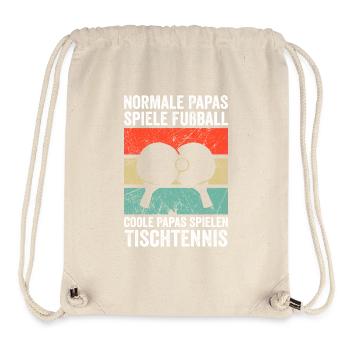 Papa Tennis de table Papa Tennis de table Papa Cadeau - Sac à cordon recyclé Stanley/Stella - blanc naturel - Devant