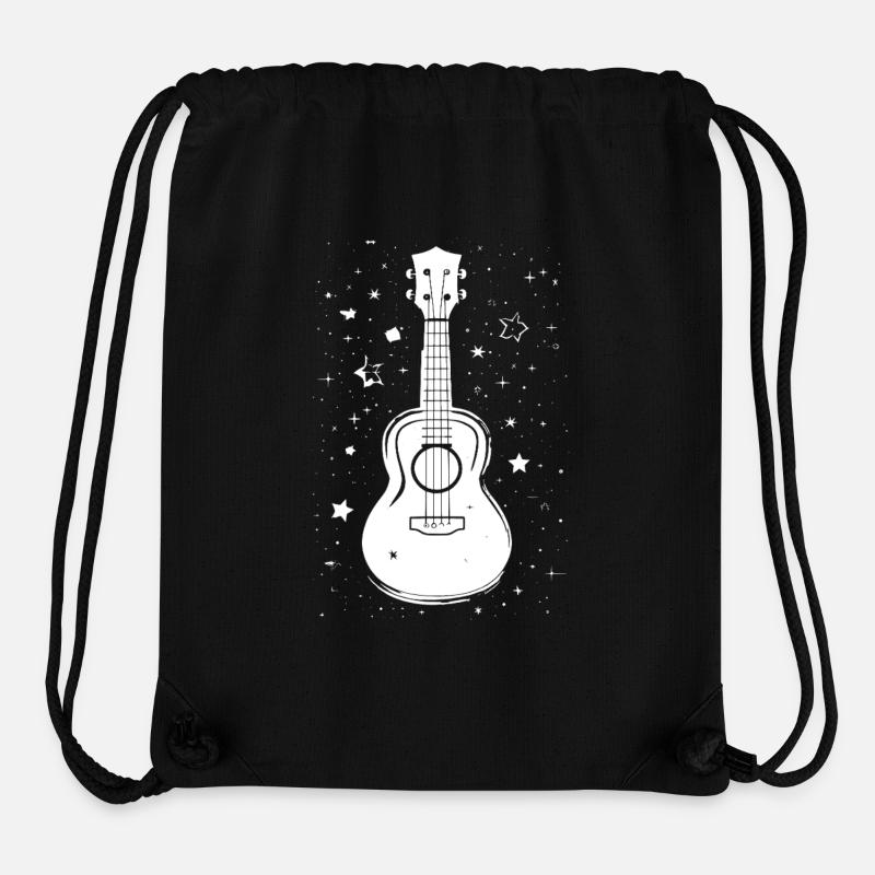 Ukulele Illustration - Stanley/Stella Recycled Gym Bag - black