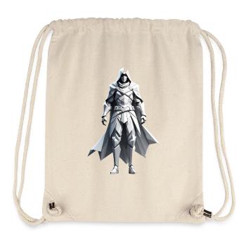 Assassin - Conception de jeux vidéo Low Poly - Sac à cordon recyclé Stanley/Stella - blanc naturel - Devant