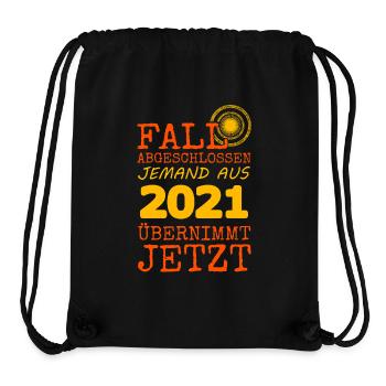 Fall 2021 - Stanley/Stella recycelter Gym Bag - Schwarz - Vorne