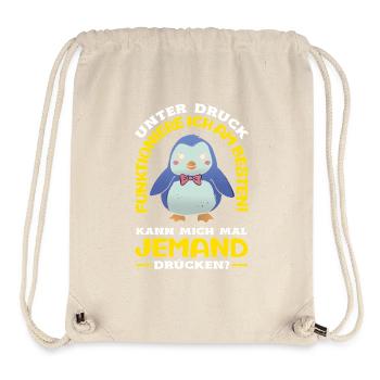 Je fonctionne mieux sous pression - Sac à cordon recyclé Stanley/Stella - blanc naturel - Devant