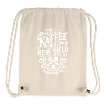 Coffee Heroes Barista Saying - Stanley/Stella Recycled Gym Bag - natural - Front
