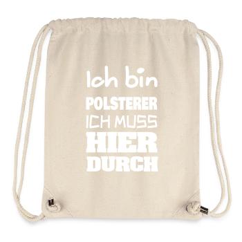Job Polsterer - Stanley/Stella recycelter Gym Bag - Naturweiß - Vorne