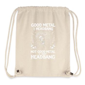 Funny Metal Saying Headbanging Festival Merch - Stanley/Stella Recycled Gym Bag - natural - Front