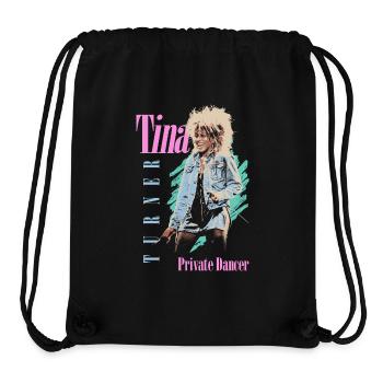 Tina Turner Private Dancer Design - Sac à cordon recyclé Stanley/Stella - noir - Devant