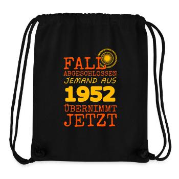 Fall 1952 - Stanley/Stella recycelter Gym Bag - Schwarz - Vorne