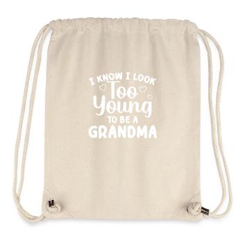 Funny Grandma To Be Art For Grandmother Grammy - Stanley/Stella Recycled Gym Bag - natural - Front