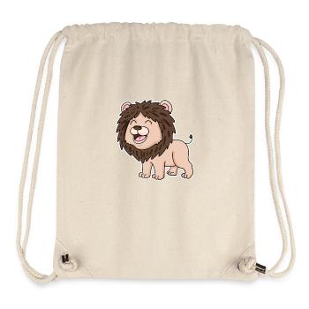 Bébé Lion - Sac à cordon recyclé Stanley/Stella - blanc naturel - Devant