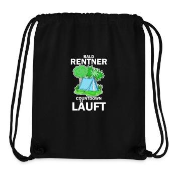 Bald Rentner Countdown läuft - Stanley/Stella recycelter Gym Bag - Schwarz - Vorne