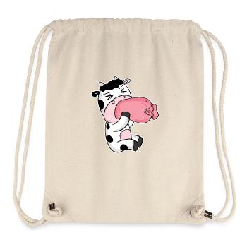 Cow Sausage Motif Funny - Stanley/Stella Recycled Gym Bag - natural - Front
