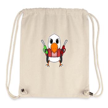 Tankwart Möwe Tankstelle - Stanley/Stella recycelter Gym Bag - Naturweiß - Vorne