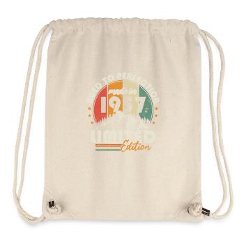 Vintage 1957 Vintage Retro Geburtstagsgeschenk - Stanley/Stella recycelter Gym Bag - Naturweiß - Vorne