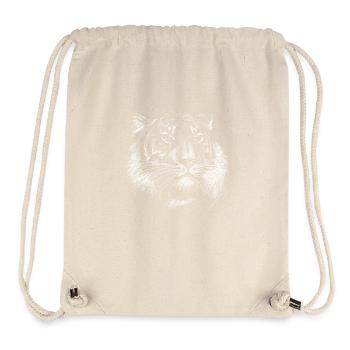 Tête de tigre - Sac à cordon recyclé Stanley/Stella - blanc naturel - Devant