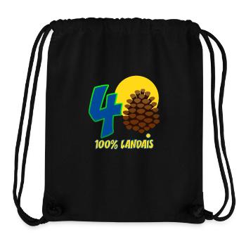 Landes - Landais - Stanley/Stella recycelter Gym Bag - Schwarz - Vorne
