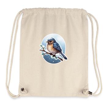 Wintervogel Schnee - Stanley/Stella recycelter Gym Bag - Naturweiß - Vorne