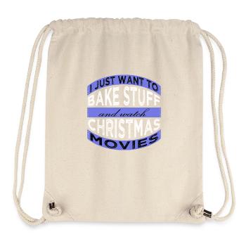 comic dino under the tree sayings baker appeal - Stanley/Stella recycelter Gym Bag - Naturweiß - Vorne