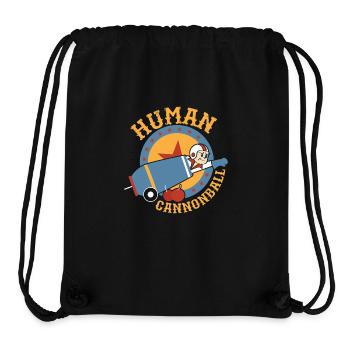 Human Cannonball Theme Party Circus Costume - Stanley/Stella Recycled Gym Bag - black - Front