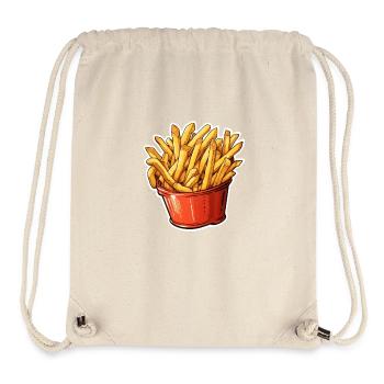 Portion Pommes Frites - Stanley/Stella recycelter Gym Bag - Naturweiß - Vorne